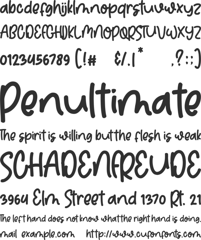 Real Delight font preview