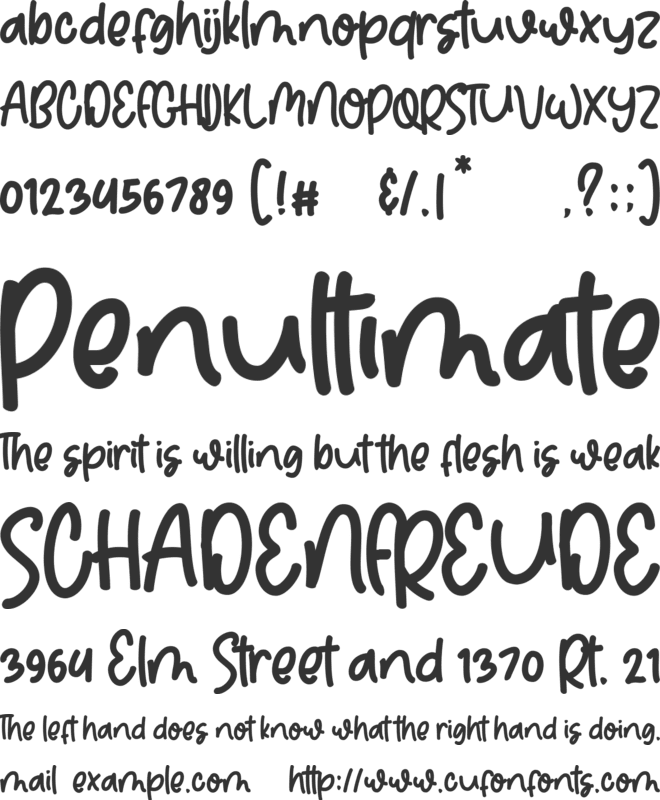 Real Delight font preview
