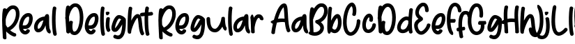 Real Delight Regular font