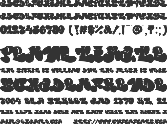 Vandal Zoy font preview