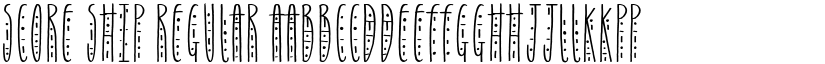 Score Ship Regular font