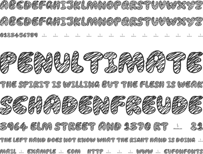 School Year font preview