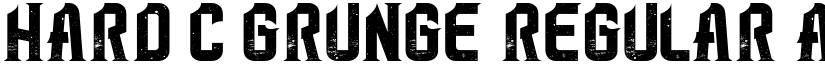 Hard C Grunge Regular font