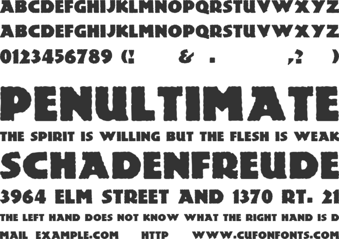 Lemiesz font preview