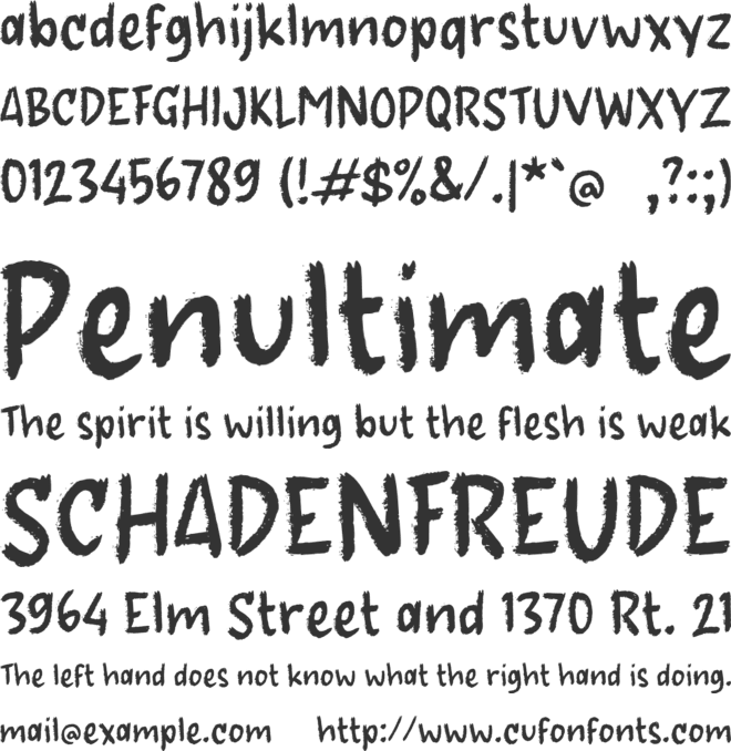 g Gerik font preview