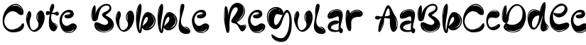 Cute Bubble Regular font