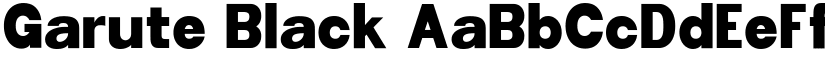 Garute Black font