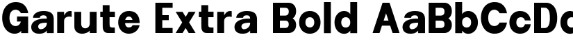 Garute Extra Bold font