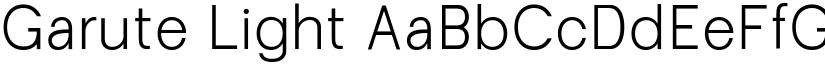 Garute Light font