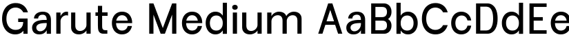 Garute Medium font