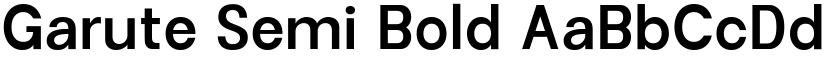 Garute Semi Bold font