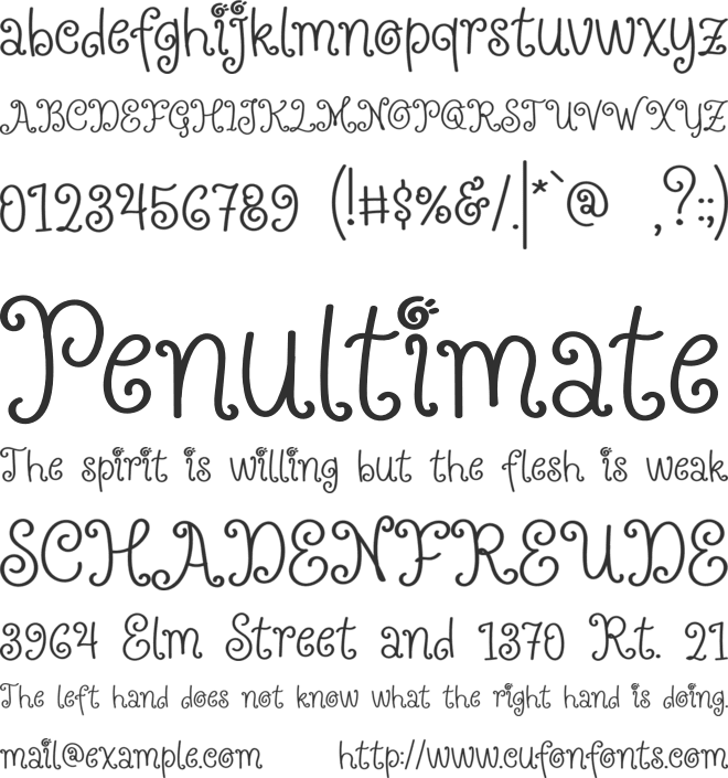 Magic Land font preview