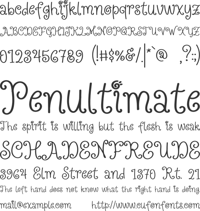Magic Land font preview