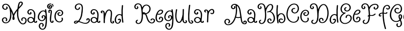 Magic Land Regular font