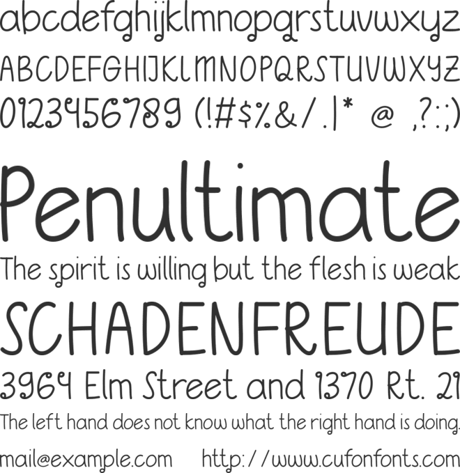 Curly Marlie font preview