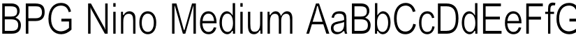 BPG Nino Medium font