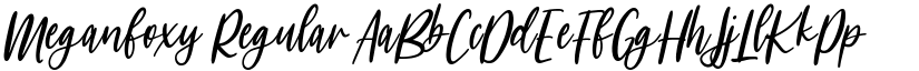Meganfoxy font download