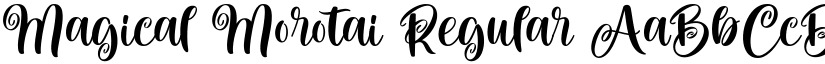 Magical Morotai Regular font