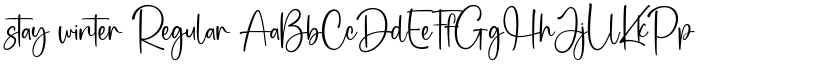 stay winter Regular font