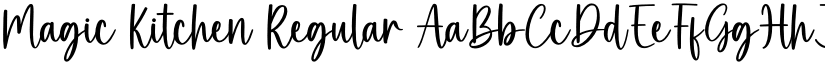 Magic Kitchen Regular font