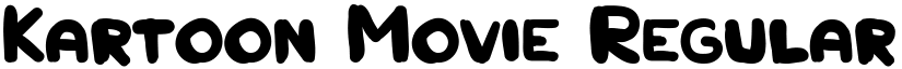 Kartoon Movie Regular font