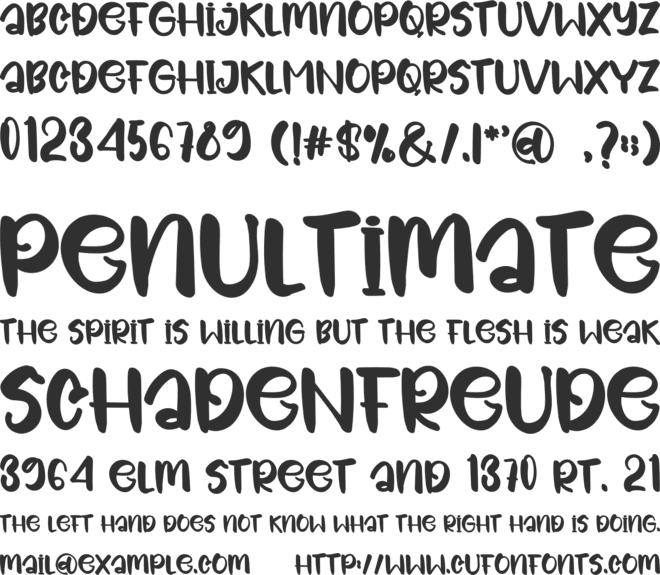 Space Holiday font preview