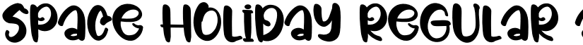 Space Holiday Regular font
