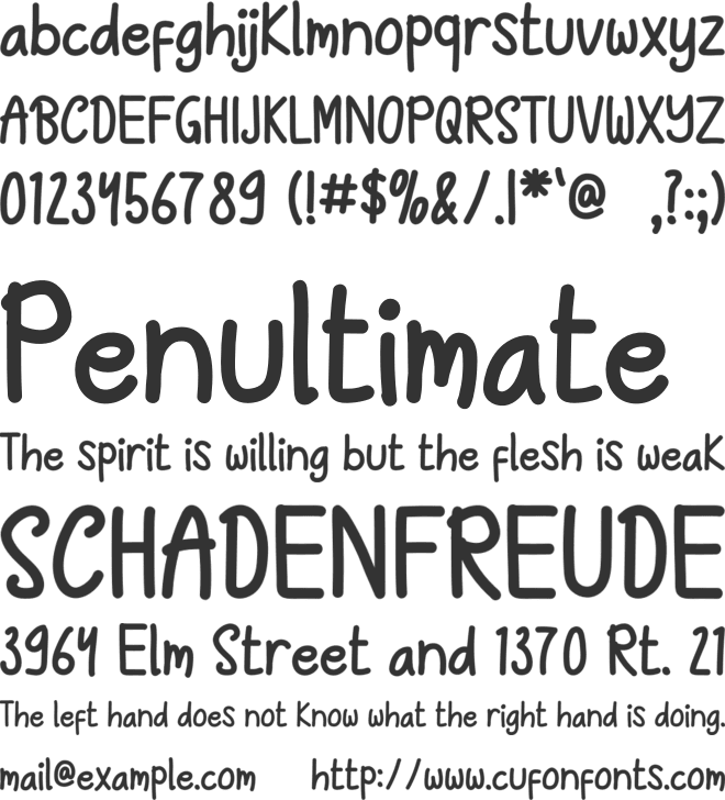 Aztanavida font preview