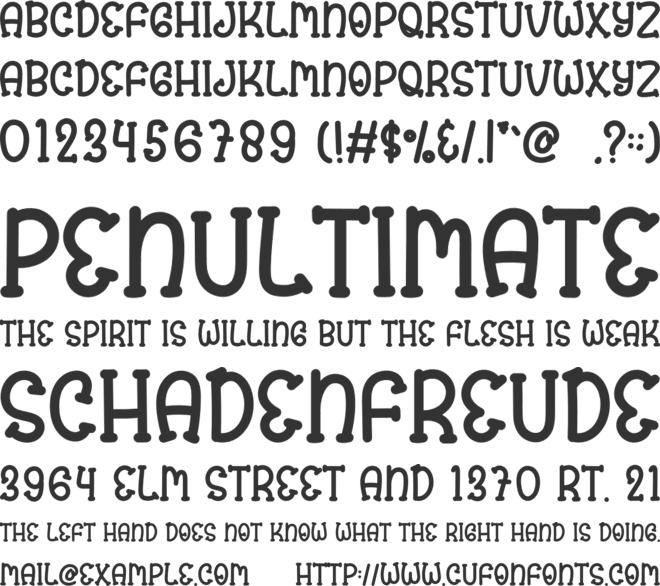 Prince Baby font preview