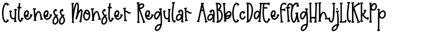 Cuteness Monster Regular font