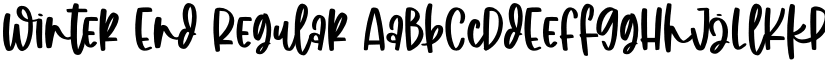 Winter End Regular font