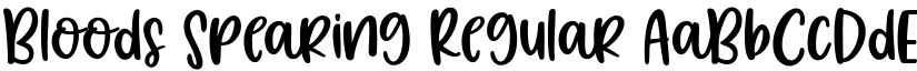 Bloods Spearing Regular font