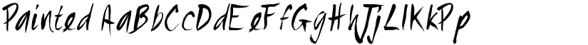 Painted font