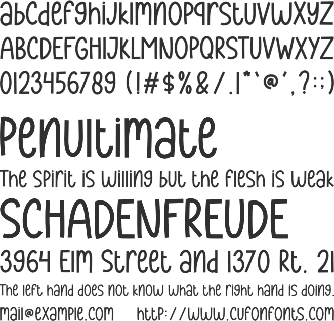 Stay Kind font preview