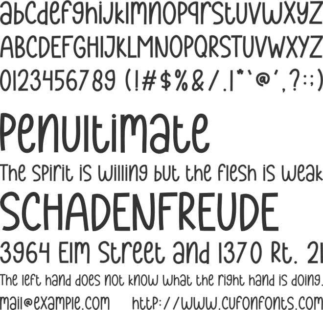 Stay Kind font preview