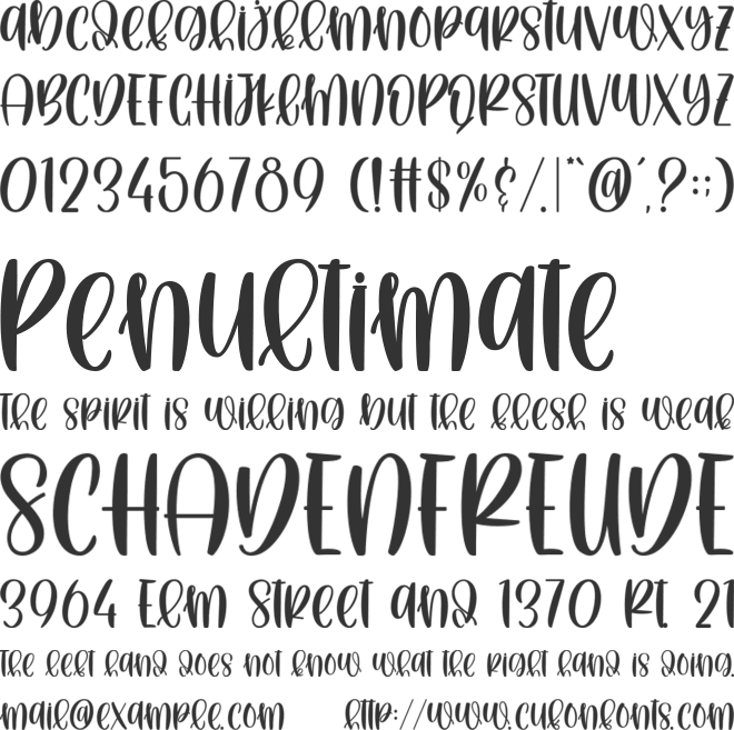 Lemon Grande font preview