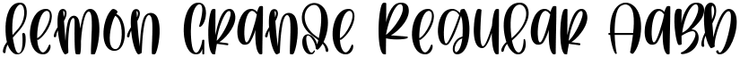 Lemon Grande Regular font
