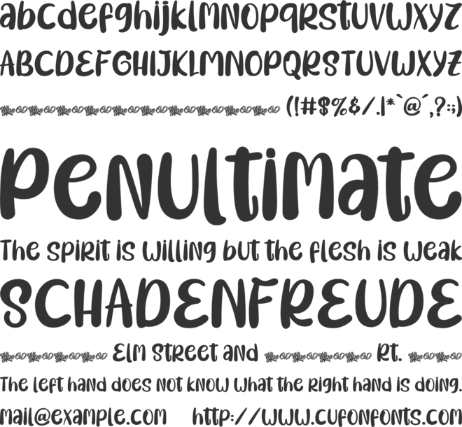 Big Ten font preview