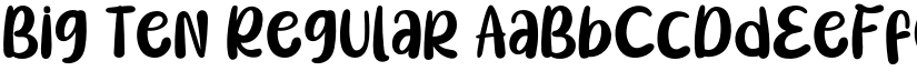 Big Ten Regular font