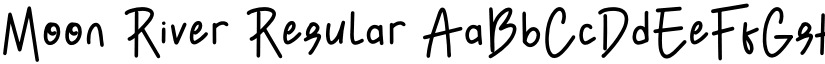 Moon River Regular font