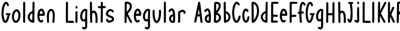 Golden Lights Regular font