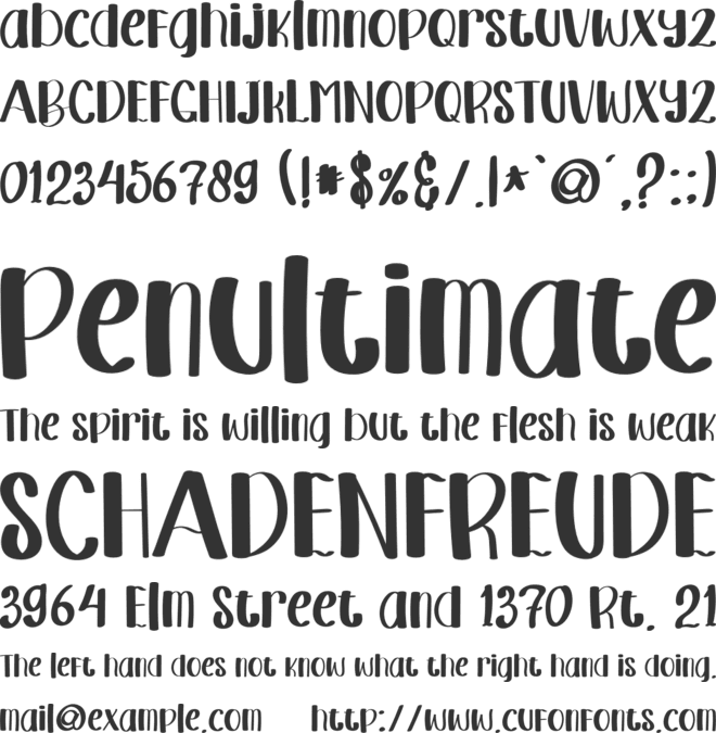 Paradise Farmhouse font preview