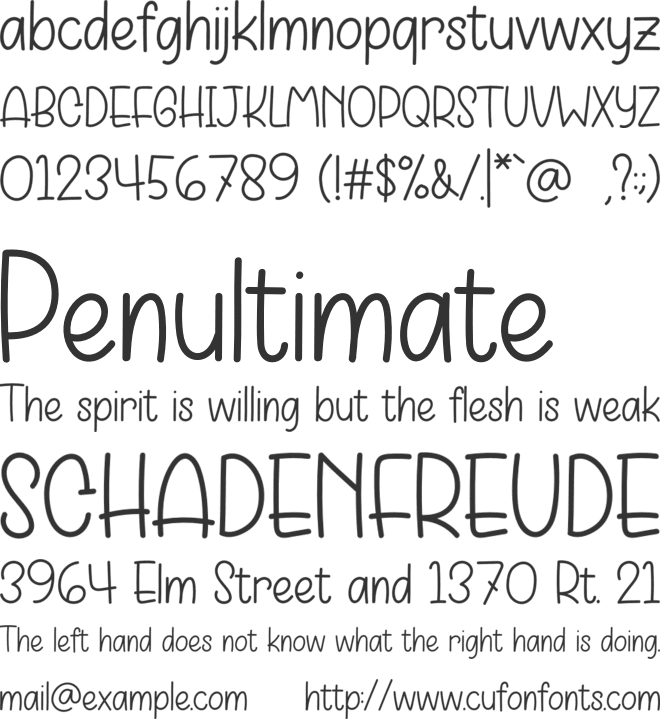 MOMOGIE font preview