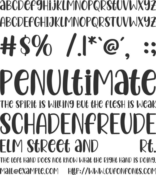 Lucky Shoes font preview