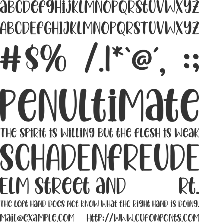 Lucky Shoes font preview