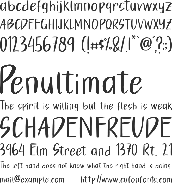 Autumn Fall font preview