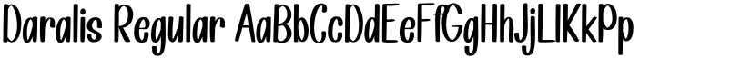 Daralis Regular font