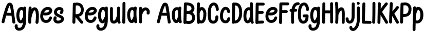 Agnes Regular font