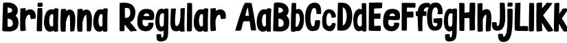 Brianna Regular font