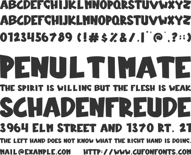 Xmas Bells font preview